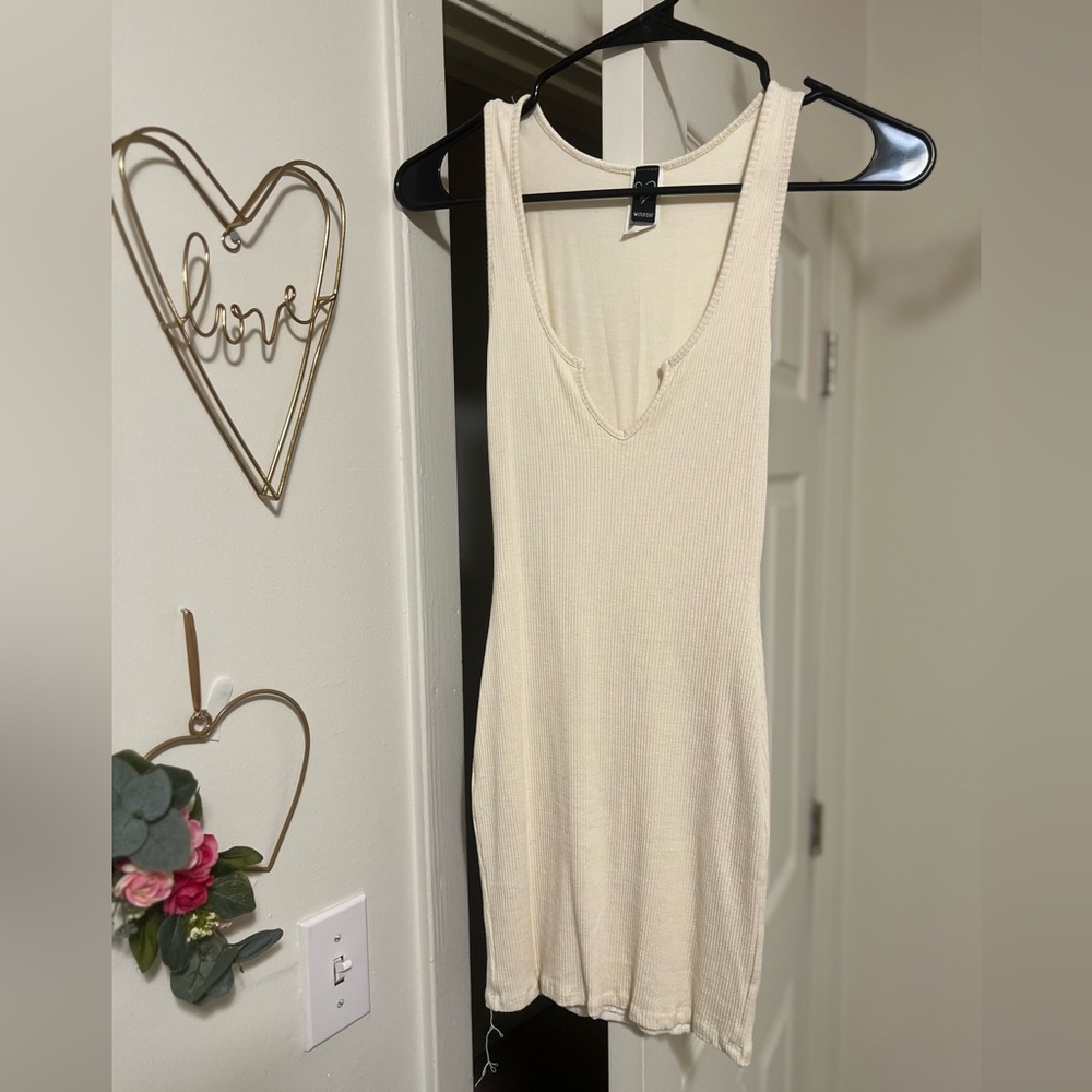 Cream Sleeveless Top
